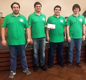 Die GM Alexander Zubov, Pavel Ponkratov, Vladimir Onischuk, und Pavel Maletin