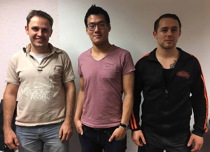 Von links: Valentin Kuklin, Than Kien Tran und Kevin Narr
